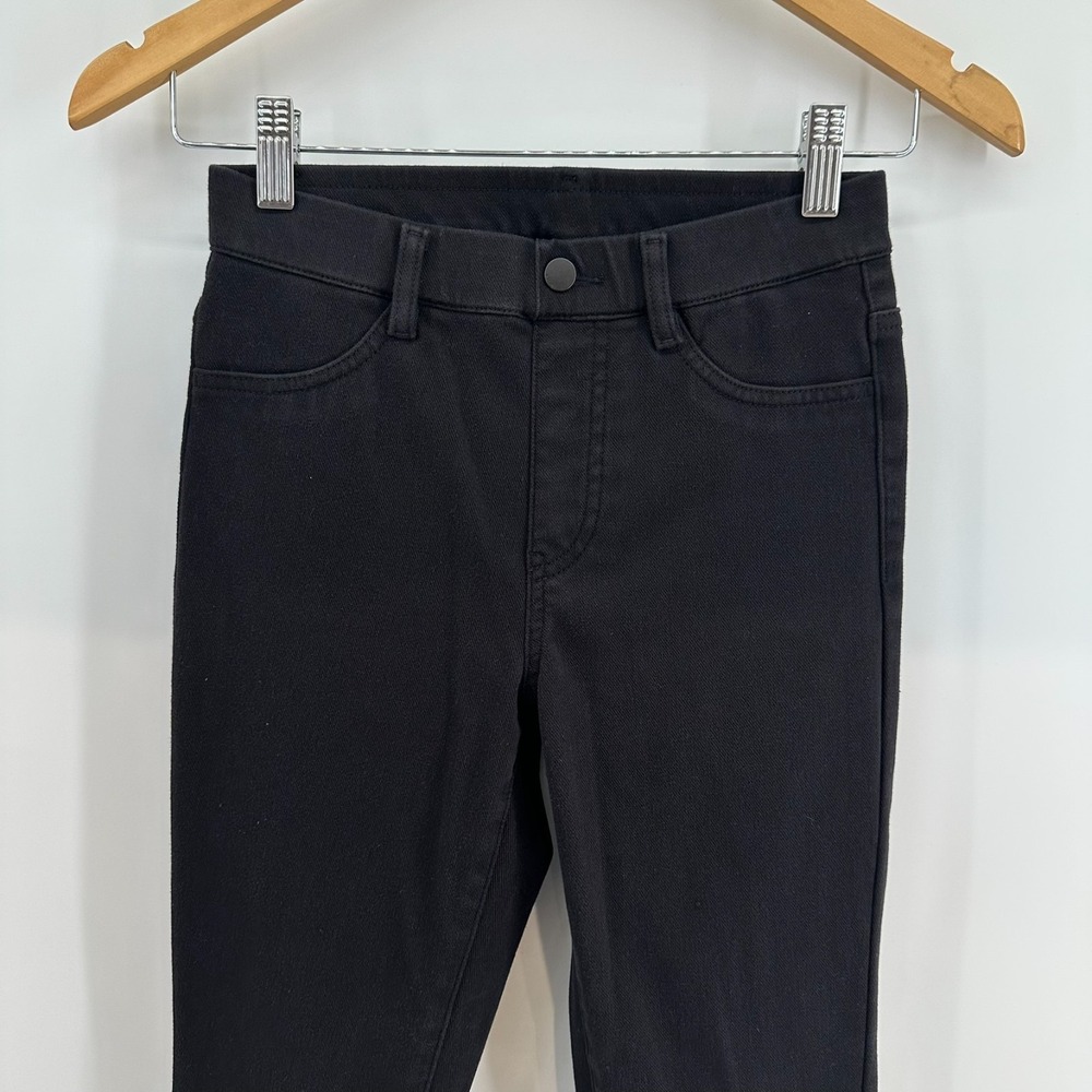 Uniqlo Heattech Jeans Womens 5 Black Stretch Skinny Mid Rise Comfort Outdoor
